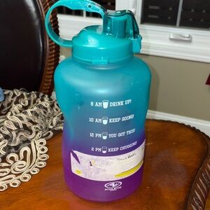 Water Bottle - Teal and Purple